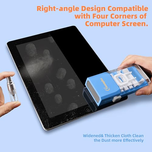 Keyboard Cleaning Kit, All-in-One Laptop & Computer Screen Cleaner, SkyBlue | Multi-function Electronic Cleaner, Soft Bristle Brush, Computer Screen-safe Spray, Compact, for MacBook, iPad, iPhone, earbud - color: SkyBlue