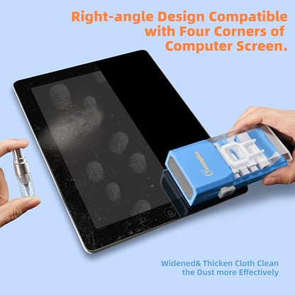 Keyboard Cleaning Kit, All-in-One Laptop & Computer Screen Cleaner, SkyBlue | Multi-function Electronic Cleaner, Soft Bristle Brush, Computer Screen-safe Spray, Compact, for MacBook, iPad, iPhone, earbud - color: SkyBlue