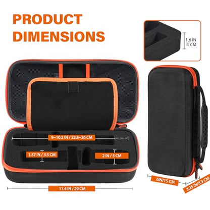 Wireless Microphone Case Compatible with JBL Wireless Two Microphone System & Dual Partybox Mics, Handheld Dual Mic Travel Bag for Singing & Karaoke | Waterproof & Dirt Resistant - Black (BOX ONLY) - color: Upgrade-Black