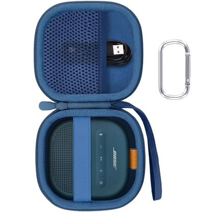 Aenllosi Case for Bose SoundLink Micro 2nd Gen Speaker, Twilight Blue | EVA case construction, Water-resistant design, Dust-resistant design, Protective case only - color: Twilight Blue, style: Hard Case for Bose SoundLink Micro 2nd Gen