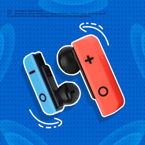 Wireless Earbuds for Games, Bluetooth 5.4 in Ear Earphones with Charging Case, Active Noise Cancelling, Low Latency, Stable Connection, Balanced Sound
