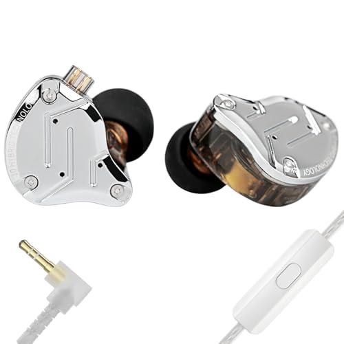 KZ ZS10 PRO in Ear Monitor Headphones, 4BA+1DD 5 Hybrid Driver Gaming Earbuds Wired Earphones, HiFi Clarity Sound Immersive Bass IEMs for Gaming Musicians Singers Audiophile (Black with Microphone) - color: Black, style: with mic