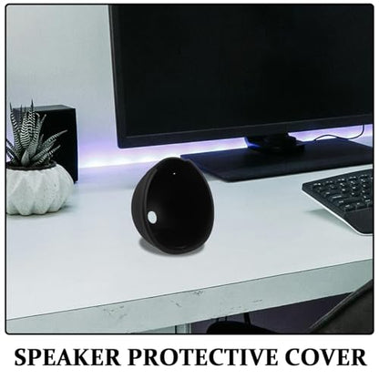 DOITOOL Silicone Echo Speaker Cover: Smart Speaker Protective Case Waterproof & Dustproof - Silicone Protector Portable Compatible for Amazon - color: Black