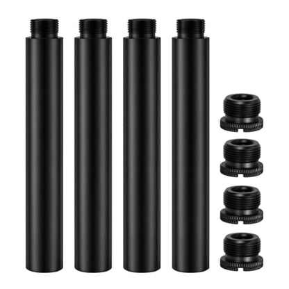 6 Inch Mic Stand Extension Tubes KE26XL, 5/8-27 Male to Female, 4 Pack - size: 6-INCH 2PCS (Pack of 2)