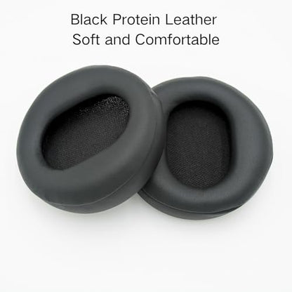 Ear Pads Replacement - Compatible with Microsoft Surface GEN I&II Headphone | Protein Leather Ear Cushions Cups, Breathable Mesh Cover with Mounting Clips (Black) - color: Black