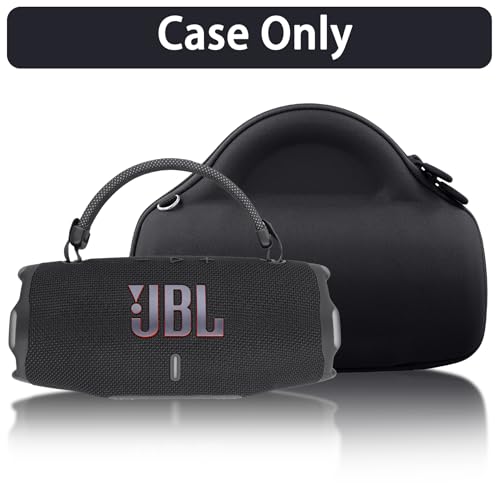 Aenllosi Hard Case for JBL Charge 6 Speaker, Black | EVA case construction, Water-resistant design, Dust-resistant design, Protective case only - color: Black