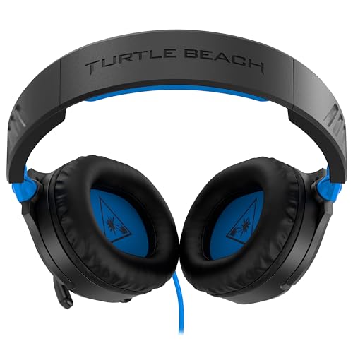 Turtle Beach Recon 70 Multiplatform Gaming Headset for PS5, PS4, Xbox Series X|S, Xbox One, PC & Mobile w/ 3.5mm Wired Connection - Flip-to-Mute Mic, 40mm Speakers, Lightweight Design, Black