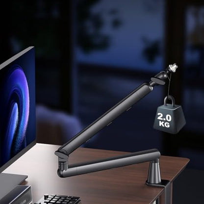 Profile Desk Microphones Boom Arm Stand for Various Mics Including Blue Yet Models Adjustable Mics Boom