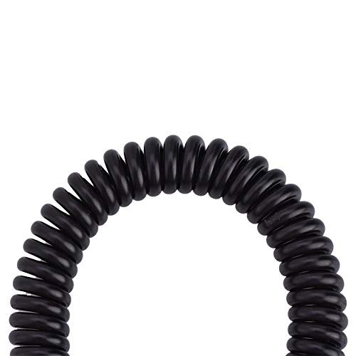 Socobeta Audio Cable 3.5mm Male to Male Spring Aux Cable L-Shaped & I-Shaped Retractable Cord for Car Audio Earphone