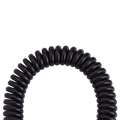 Socobeta Audio Cable 3.5mm Male to Male Spring Aux Cable L-Shaped & I-Shaped Retractable Cord for Car Audio Earphone