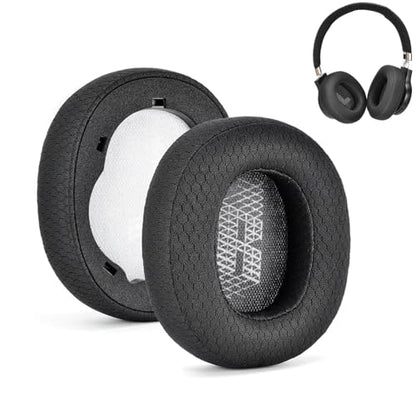 E65 Earpads for JBL Live 650BTNC 660NC E65BTNC Headphone, Replacement Headset Ear Cushion Pads with Memory Foam for 770NC Duet NC Ear Cover Earmuff, Black