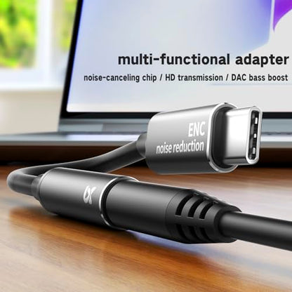 Wired Headphones Balance Powerful Bass & HD Call Noise-cancelling Earbuds | Immersive Bass,(Four drive)Bass Boost In ear Wired Earphones Universal 3.5mm & USB C Plug with Mic ENC Noise reduction calls