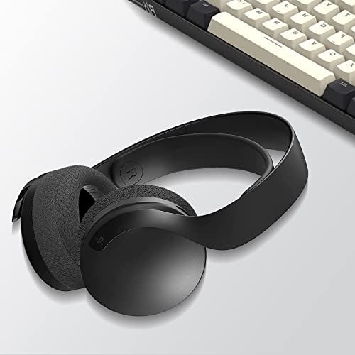 GVOEARS Ear Pads Cushions Replacement for Sony PlayStation 5 PS5 Pulse 3D Wireless Headset (Breathable Mesh Fabric) - color: Matte Black-Mesh