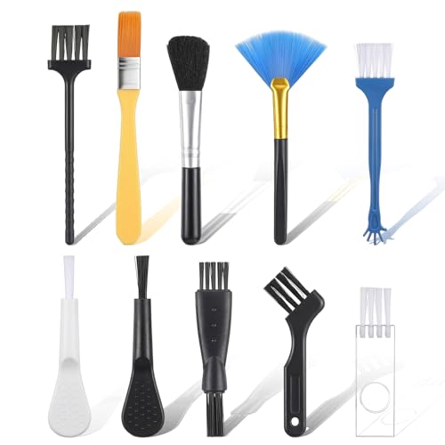 10 Pcs Anti-Static Keyboard Brush Cleaning Set, Mini Portable Electronic Keyboard Brushes for Fans Keyboards Laptop Circuit Board Motherboards PC Cleaning Brush Set