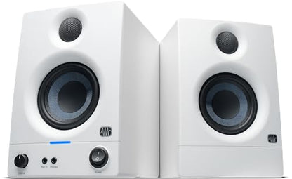 PreSonus Eris 3.5 Powered Studio Monitors, Pair —| | 50W, Woven-Composite Woofer, Silk-Dome Tweeter, White - color: White, size: 3.5"