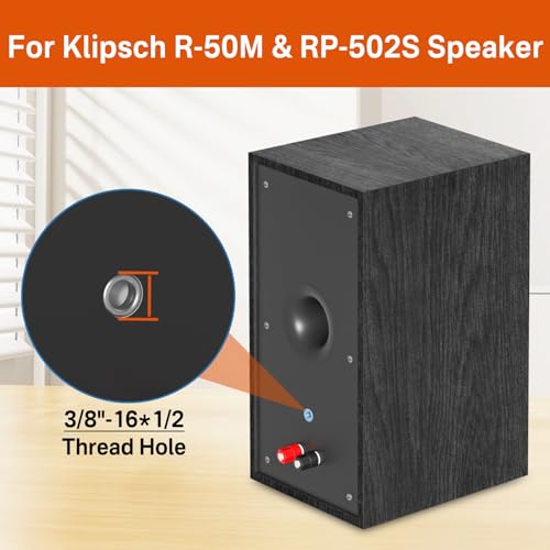 R-50M RP-502S Klipsch 스피커 벽 마운트용 조절 가능한 스피커 마운트, Klipsch 책장 스피커 벽 마운트용 금속 벽 스피커 마운트 브래킷 18.1kg(40파운드) 지탱, 공간 절약을 위한 하드웨어 키트 포함 - style: 1팩