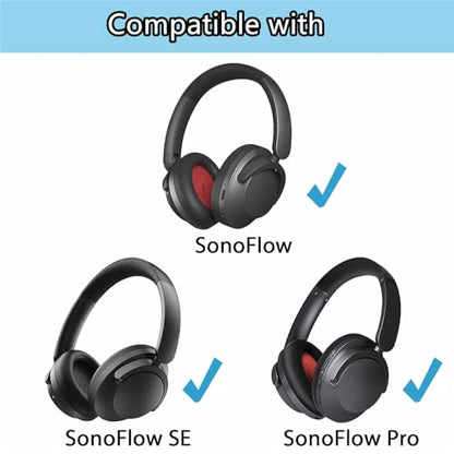 SonoFlow Headband Cover Compatible with 1MORE SonoFlow/SonoFlow SE/SonoFlow Pro Headphones Headband Cushions Pads Protector Flex Fabric DIY Installation
