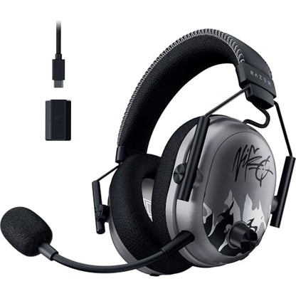 Razer BlackShark V3 Pro Wireless ANC PC Gaming Headset, NiKo Edition | Full Band Mic, 50mm Drivers, 2.4 GHz, Bluetooth, USB, 3.5mm, Works with Mac, PS5, Nintendo Switch, Smartphone, 70 Hr Battery - color: Niko Edition, style: PC