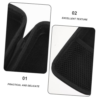 IMIKEYA Microphone Storage Box Mic Case Padded Bag Waterproof Carrying Case Mesh Pocket