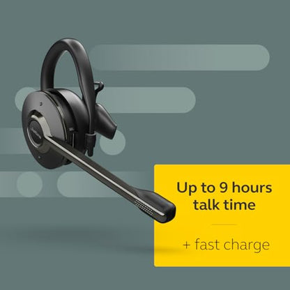 Jabra Engage 75 SE (Second Edition) Wireless Headset, Convertible – Telephone Headset with Industry-Leading Wireless Performance, Advanced Noise-Cancelling Microphone, All Day Battery Life - Black - style: Convertible