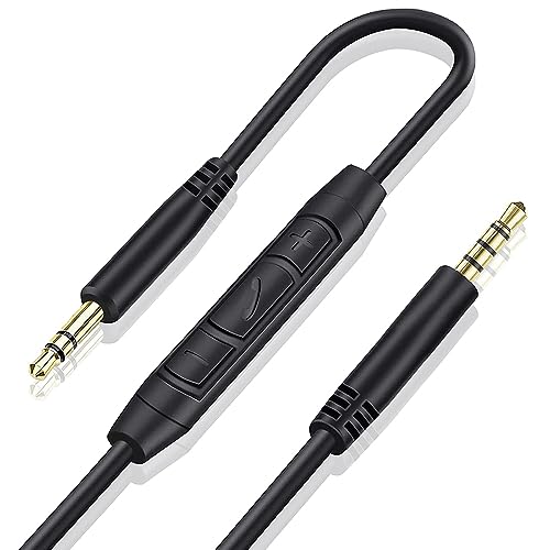 3.5mm Replacement Audio Cable for Beats Headphones Cord Wire Aux Cable | Work with Beats Solo2 Solo3 Solo4 Studio3 Wireless HD Pro by Dr. Dre Sony WH-1000XM4 WH-1000XM5, In-line Mic, Volume Control