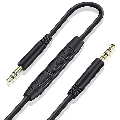 3.5mm Replacement Audio Cable for Beats Headphones Cord Wire Aux Cable | Work with Beats Solo2 Solo3 Solo4 Studio3 Wireless HD Pro by Dr. Dre Sony WH-1000XM4 WH-1000XM5, In-line Mic, Volume Control