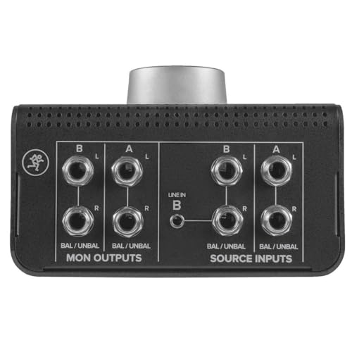 Mackie Big Knob Passive (Non-Powered) 2x2 Studio Monitor Controller – Signal Attenuator for Pro Audio | Passive audio path with 2x2 monitor switching for volume control, source selection and monitor mixing - size: Passive 2x2