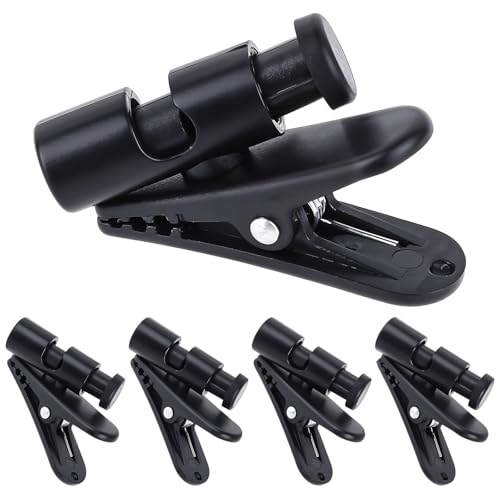 5 Pack Headphone Clips Headset Cable Clips for Earphone Wire Clips Cable Cord Clamp Hooks Collar Clamp Clothing Clips Earphone Winder Earbud Cable Clip Clamp Hooks, Fixing 2-4mm Headphone Wire