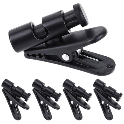 5 Pack Headphone Clips Headset Cable Clips for Earphone Wire Clips Cable Cord Clamp Hooks Collar Clamp Clothing Clips Earphone Winder Earbud Cable Clip Clamp Hooks, Fixing 2-4mm Headphone Wire