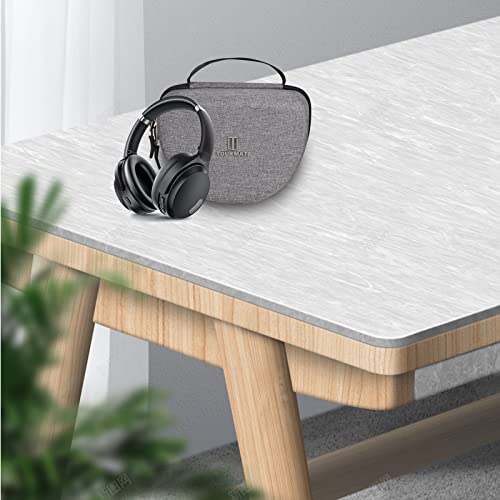 Hard Case for Skullcandy/HROEENOI/Anker Headphones, Black,Case Only - color: Grey