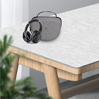 Hard Case for Skullcandy/HROEENOI/Anker Headphones, Black,Case Only - color: Grey