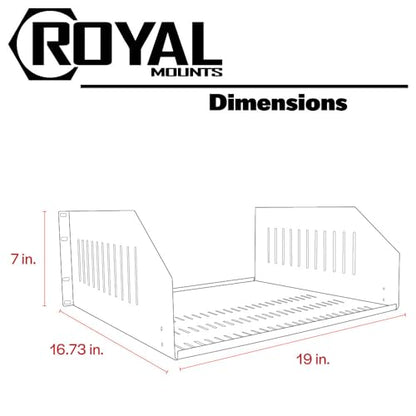 Royal Racks™ A/V Rack Shelf, 4U