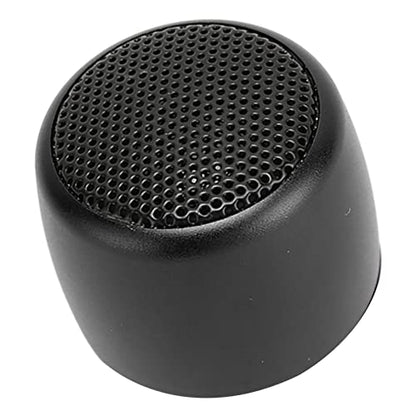 Mini BT Speaker, Portable Wireless with Heavy Subwoofer | Aluminum Alloy Body, USB Rechargeable, Built-in 200mAh Battery, with Lanyard for Outdoor Travel - color: Black