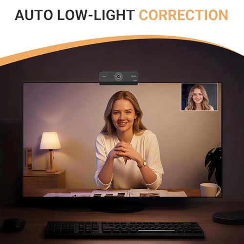 Webcam for PC, HD 1080P USB Plug-and-Play Computer Web Camera, High Definition Webcam for Desktop Laptop, Ideal for Online Class, Video Conference, Live Streaming & Gaming - color: 1080P-black