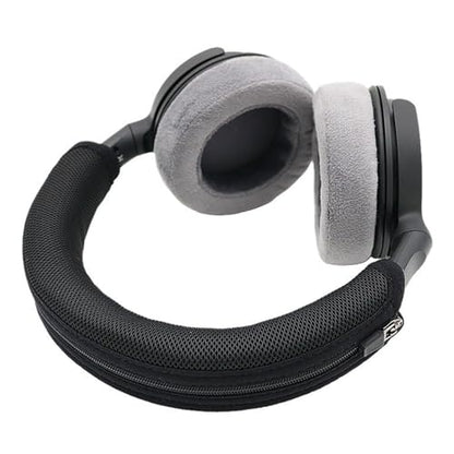 Headphone Headband Cover Sleeve for DT270PRO Sweat Absorbent Design with Zippers Closure Antislip Feature Breathable Headband Sleeve for Headphones - color: Gray