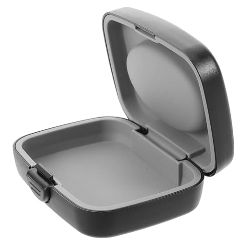 Hearing Aid Storage Box with Hard Shell, Push Button Closure