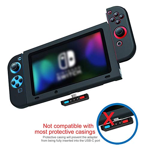 Bluetooth Audio Adapter with USB-C, Built-in mic, for Nintendo Switch, PS4, PS5, PC, Supports Headphones mic, aptX Low Latency, Dual Headphones, in-Game Voice Chat Monster Hunter Theme - color: Grey & Grey