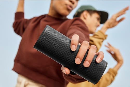 Sonos Roam 2 - 블랙 - 휴대용 방수 블루투스 스피커 - color: 블랙.