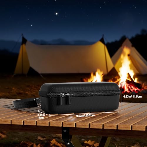 ProCase Hard Case for Bose SoundLink Flex 2nd/1st Gen Speaker - Black | Hard Travel Storage Case with Mesh Pocket, Shoulder Strap and Carabiner for Bose SoundLink Flex 2nd/1st Gen Speaker - color: Black