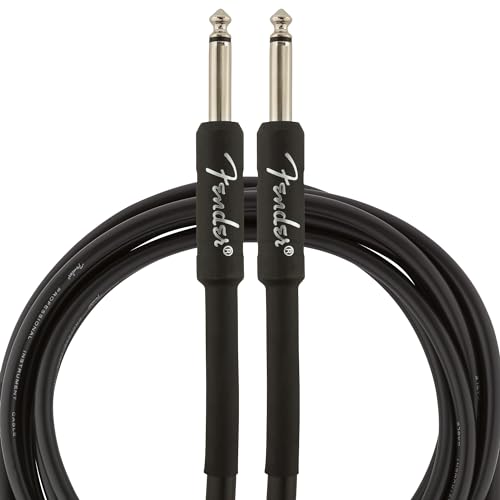 Fender Professional Instrument Cable, Guitar Cable, Anti-Kink, 10ft, Black - size: 10ft, style: Straight/Straight
