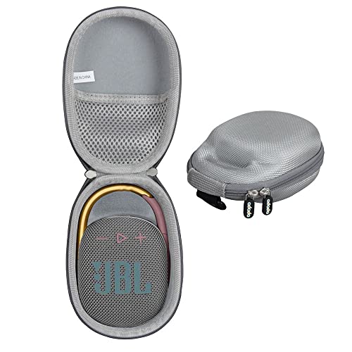 adada Travel Case for JBL Clip 4/JBL Clip 5 - Portable Mini Bluetooth Speaker (Gray) - color: Gray