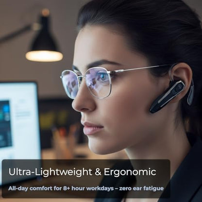 Bluetooth Headset for Office, 36H Talk Time V5.4 Wireless Headphones