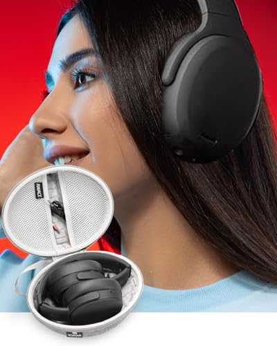 Hard Travel Carrying Case Compatible with Skullcandy Crusher Over-Ear Headphones. (Case Only, Not Include The Device)-Gray(Gray Lining) - color: Gray(Gray Lining)