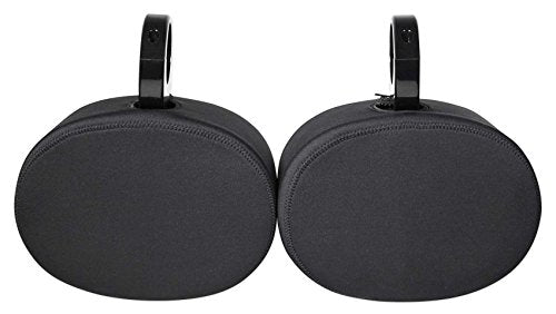 Rockville Pair RWBC69 Neoprene Covers for 6x9" Marine Wakeboard Tower Speakers, Water-Resistant, Durable Fabric, Snug Fit for Boating and Watersports | Water/Moisture Protection, Durable Stitching, Strong Zipper, Snug Fit, 7"-7.7" Height, Fits MAC69B/MAC6