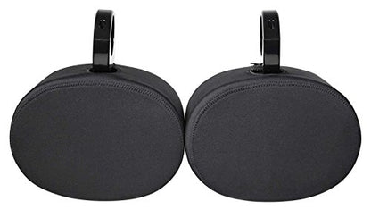 Rockville Pair RWBC69 Neoprene Covers for 6x9" Marine Wakeboard Tower Speakers, Water-Resistant, Durable Fabric, Snug Fit for Boating and Watersports | Water/Moisture Protection, Durable Stitching, Strong Zipper, Snug Fit, 7"-7.7" Height, Fits MAC69B/MAC6