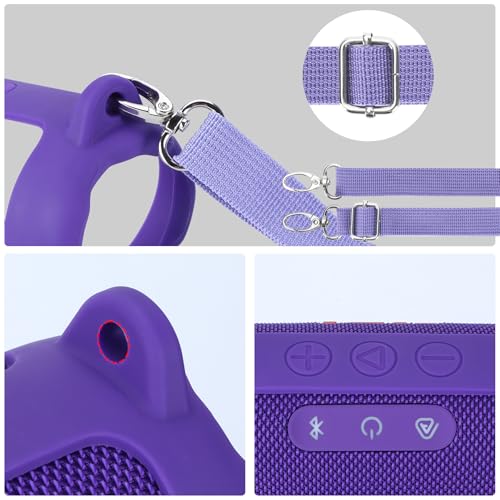 Silicone Cover Compatible with Flip 7 Portable Waterproof and Drop-Proof Speaker (Teal) - color: Teal, size: Flip 7