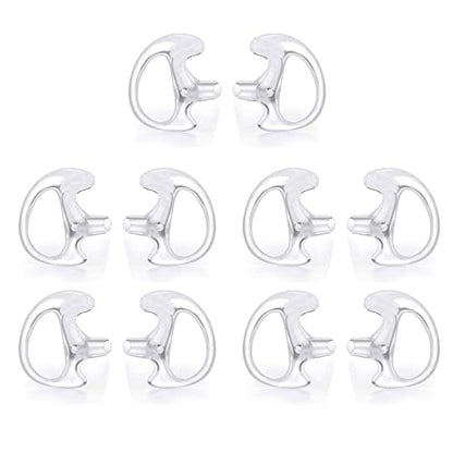 Replacement Earmold Earpiece Earbud Earplug Ear Mold for Walkie Talkie Acoustic Tube Earpiece,Soft Silicone Earmould Replacement Earpiece Insert for Two Way Radio Air Acoustic Headset (Pair of 5) - color: 5 pair medium