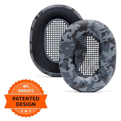 WC SweatZ XM5 - Patented Earpad Sweat Covers for Sony WH1000XM5 by Wicked Cushions | Full 360 Earpad Protection | Sweatproof & Easily Washable | Black Camo - color: Black Camo