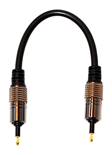 Premium Quality Gold Plated Mini Toslink to Mini Toslink (SPDIF) Digital Optical Audio Cable with Metal Connectors for Astell&Kern AK100 AK120 AK100II AK120II AK240 AK380 AK320