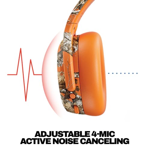 Skullcandy Crusher ANC 2 Wireless Headphones - Realtree Edge Colors Hazard | Multi-Sensory Crusher Bass, Over-Ear Fit, Noise Cancelling, 60 Hours Battery, Working Out, Gym, Travel, Study, Music, Gaming - color: Realtree EDGE Hazard